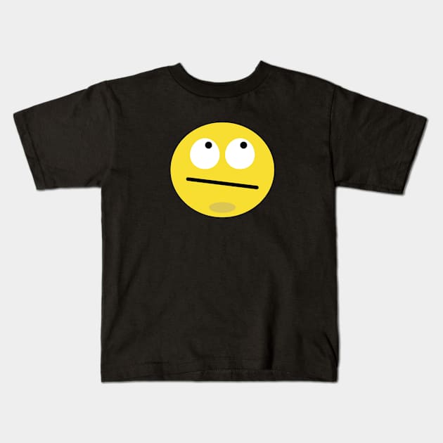 Face with Rolling Eyes Kids T-Shirt by TheMeddlingMeow